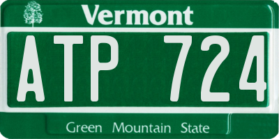 VT license plate ATP724