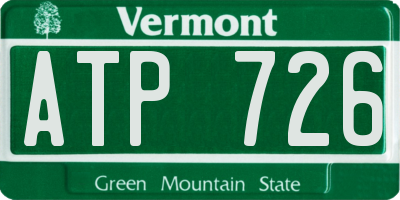 VT license plate ATP726