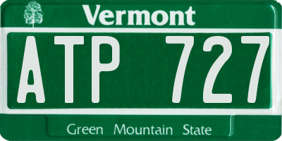 VT license plate ATP727