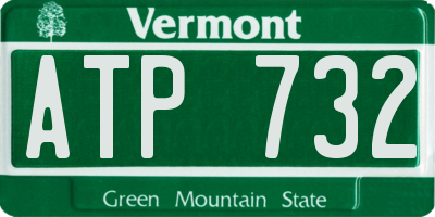 VT license plate ATP732