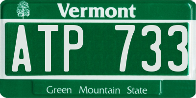 VT license plate ATP733