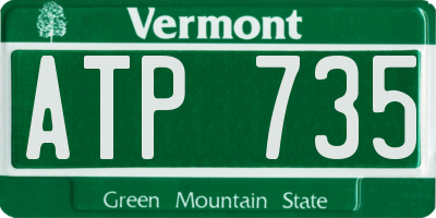 VT license plate ATP735