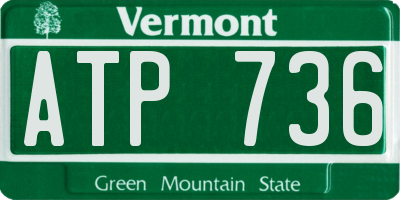 VT license plate ATP736