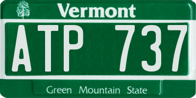 VT license plate ATP737