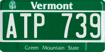 VT license plate ATP739