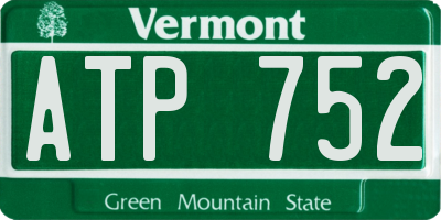VT license plate ATP752