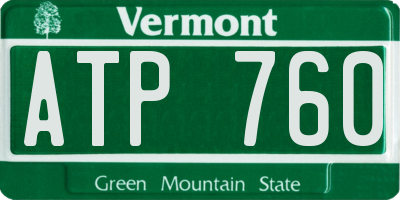 VT license plate ATP760