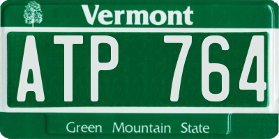 VT license plate ATP764