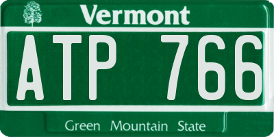 VT license plate ATP766