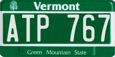 VT license plate ATP767