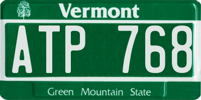 VT license plate ATP768