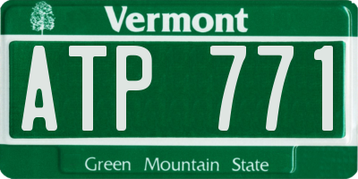 VT license plate ATP771