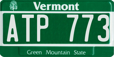 VT license plate ATP773