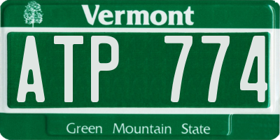 VT license plate ATP774