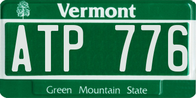 VT license plate ATP776