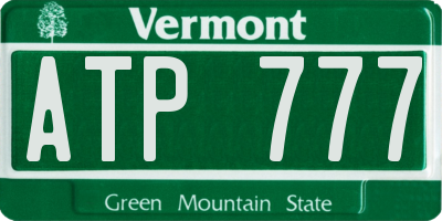 VT license plate ATP777