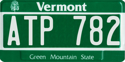 VT license plate ATP782