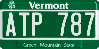 VT license plate ATP787