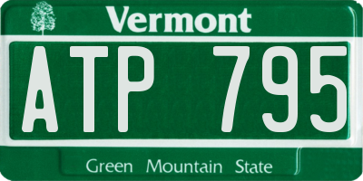 VT license plate ATP795