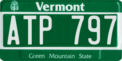 VT license plate ATP797