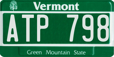 VT license plate ATP798