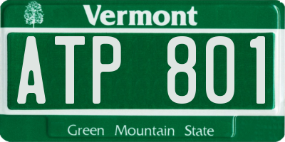 VT license plate ATP801