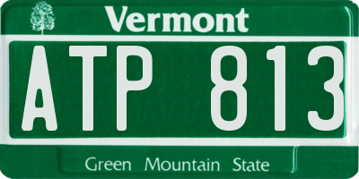 VT license plate ATP813