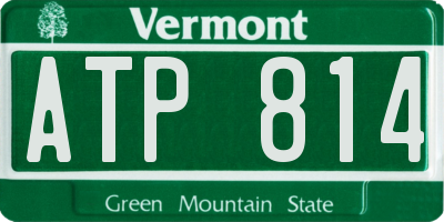 VT license plate ATP814