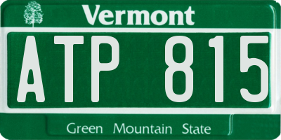 VT license plate ATP815