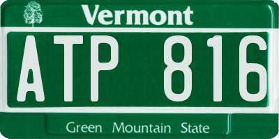 VT license plate ATP816