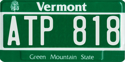VT license plate ATP818