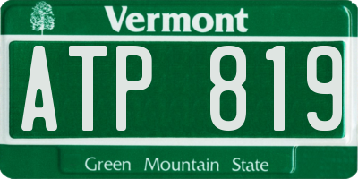 VT license plate ATP819