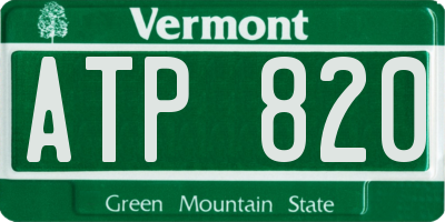 VT license plate ATP820