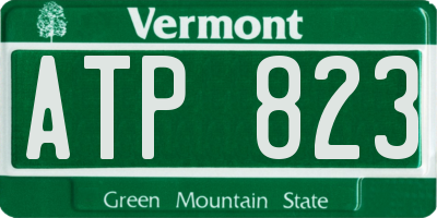 VT license plate ATP823