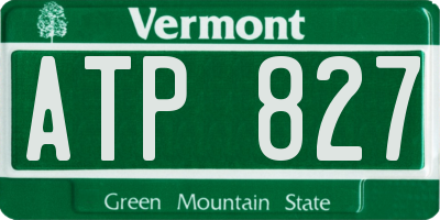 VT license plate ATP827