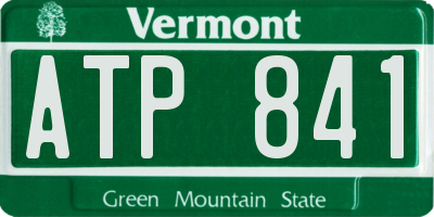 VT license plate ATP841