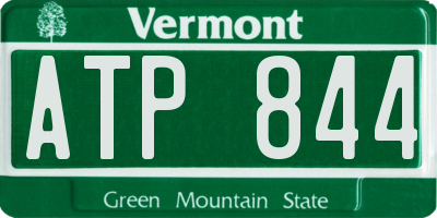 VT license plate ATP844