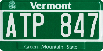 VT license plate ATP847