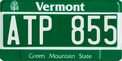 VT license plate ATP855