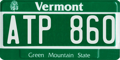 VT license plate ATP860