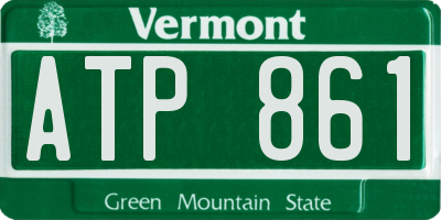 VT license plate ATP861