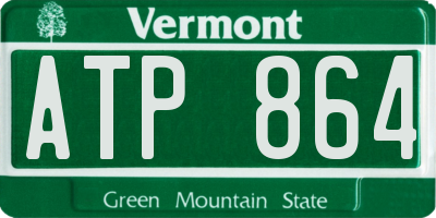 VT license plate ATP864