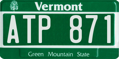 VT license plate ATP871