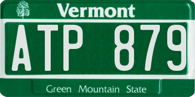 VT license plate ATP879