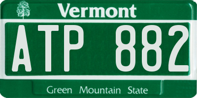 VT license plate ATP882