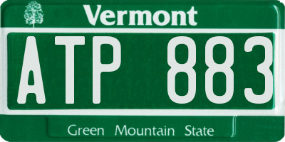 VT license plate ATP883