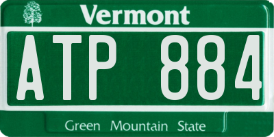 VT license plate ATP884
