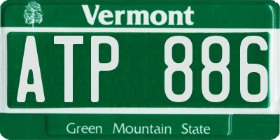 VT license plate ATP886