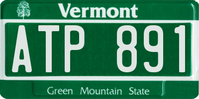 VT license plate ATP891