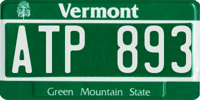 VT license plate ATP893